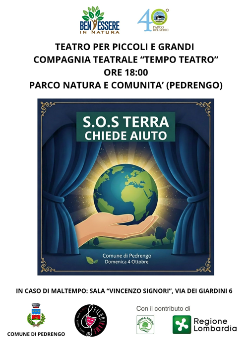 S.O.S. Terra chiede aiuto: spettacolo teatrale a Pedrengo