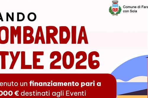 Bando Lombardia Style 2026. Altre risorse concrete per la Comunità